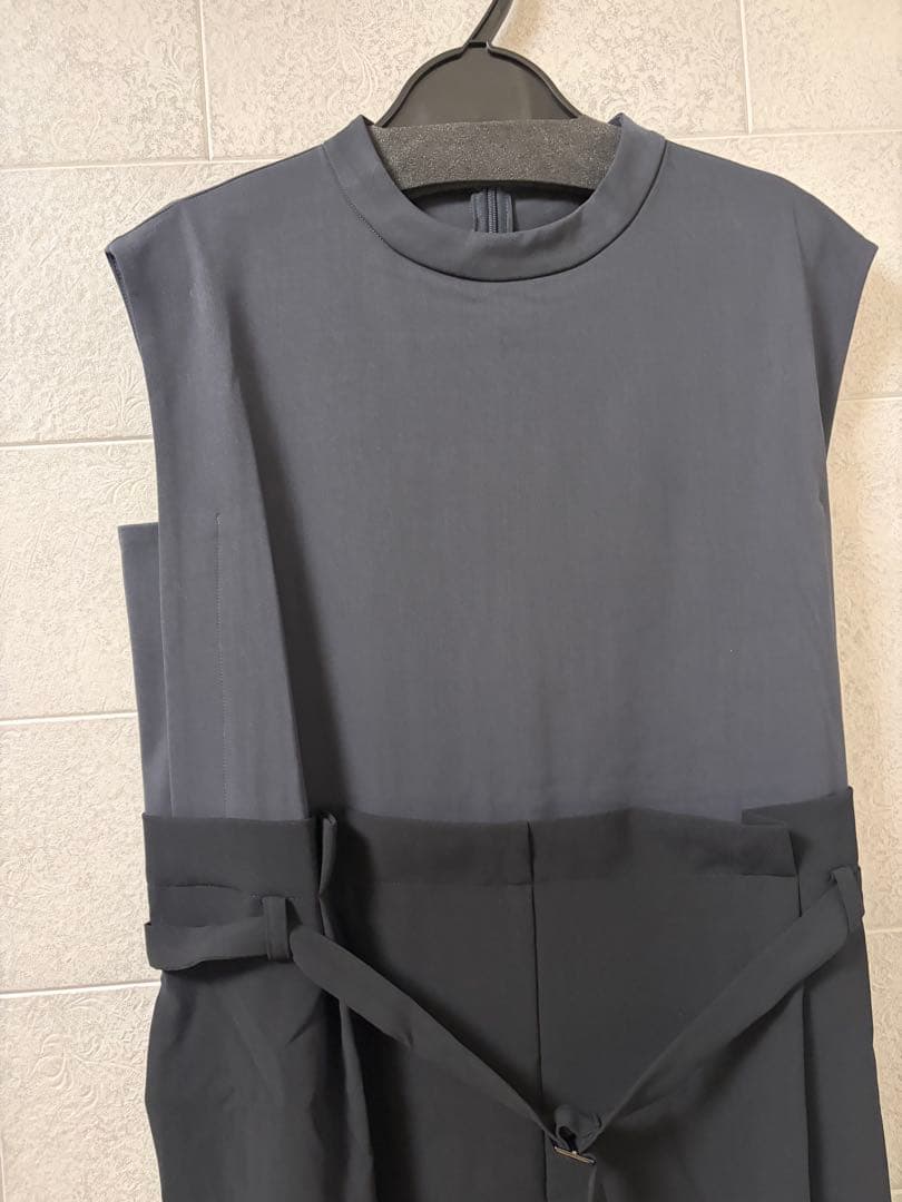 ヤマダヤ Aga チャコールグレー ブラック ノースリーブオールインワン★