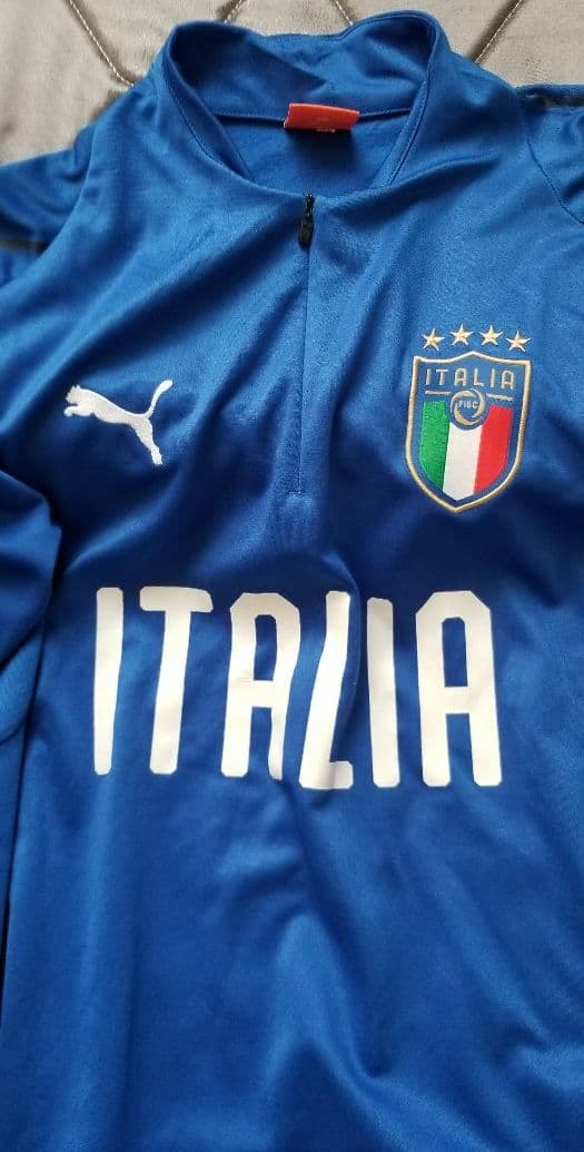 サッカー、イタリア代表、ウォームアップジャケット、選手仕様、オーセンティック