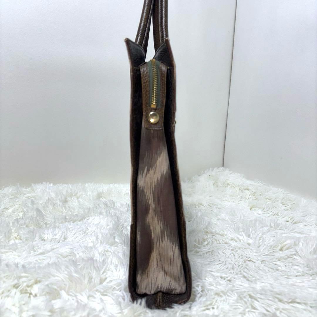 [美品] ヴィヴィアンウエストウッド トート ビジネス A4 オーブ 豹