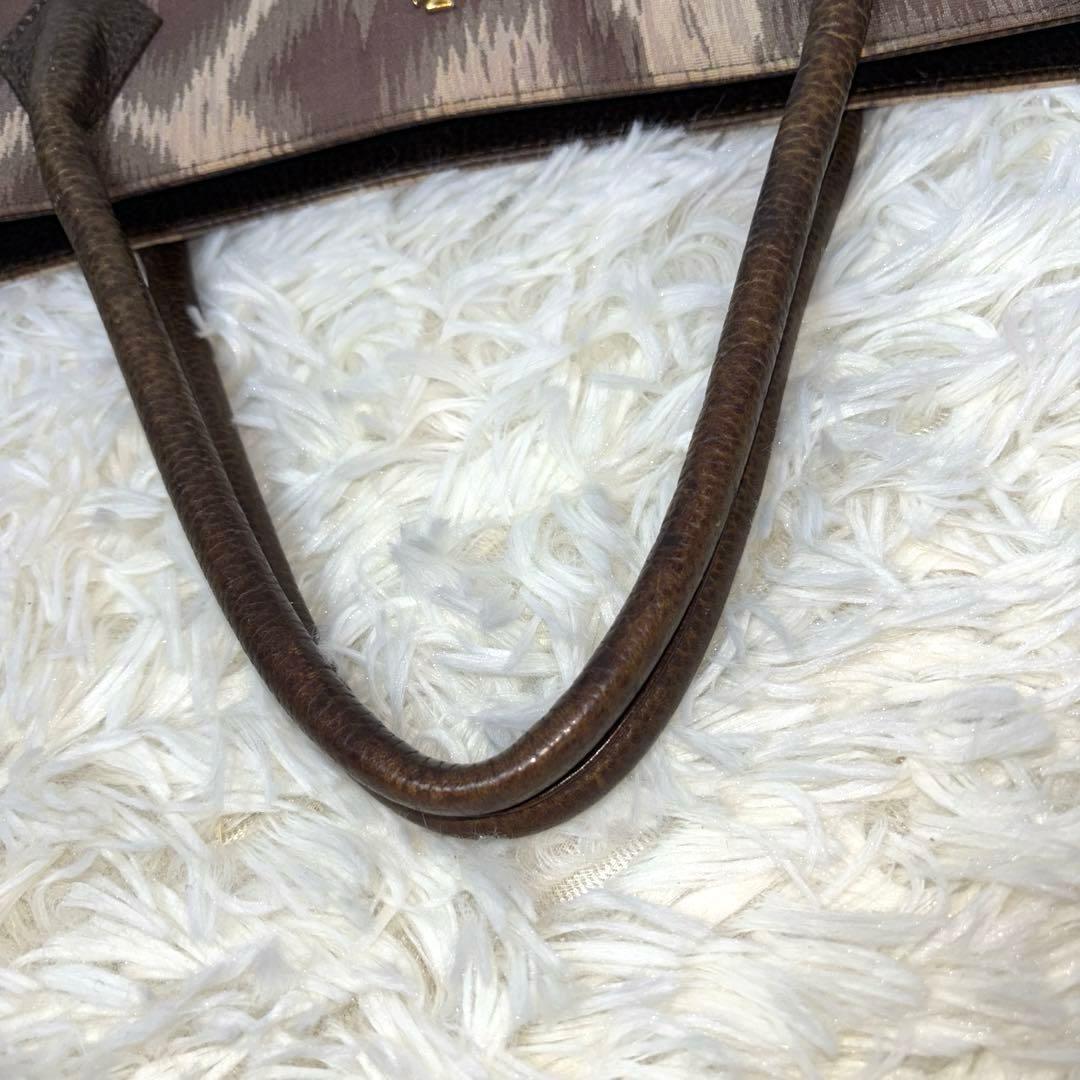 [美品] ヴィヴィアンウエストウッド トート ビジネス A4 オーブ 豹