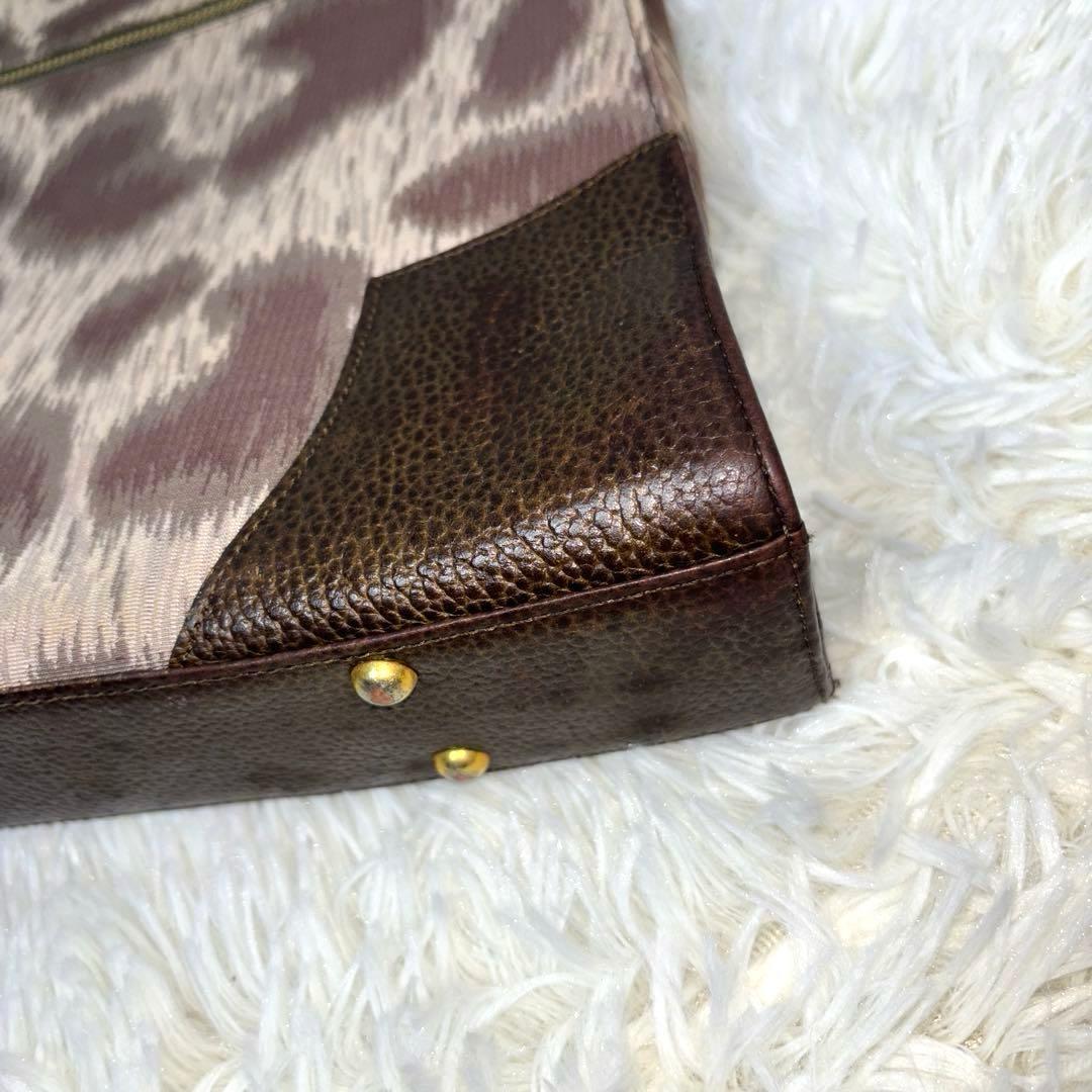 [美品] ヴィヴィアンウエストウッド トート ビジネス A4 オーブ 豹