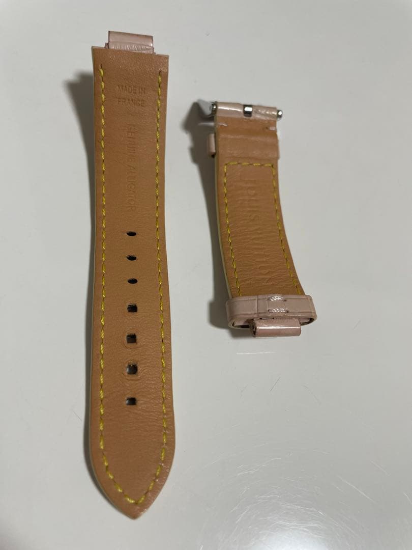 【⭐︎まる⭐︎】タンブール　アリゲーターストラップ M 尾錠付