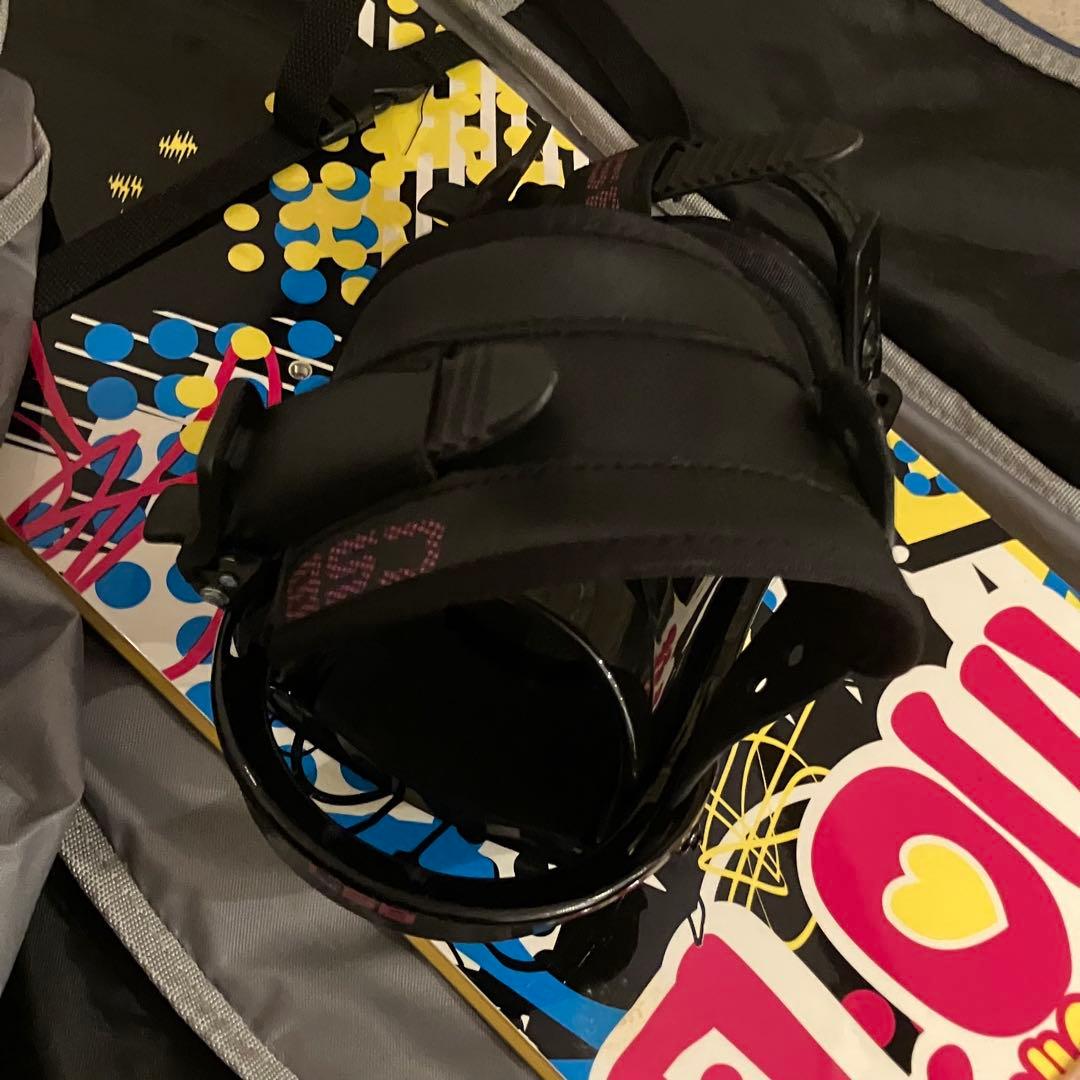 FLOW スノーボード 150cm前後 CSBビンディング ケース付 初心者