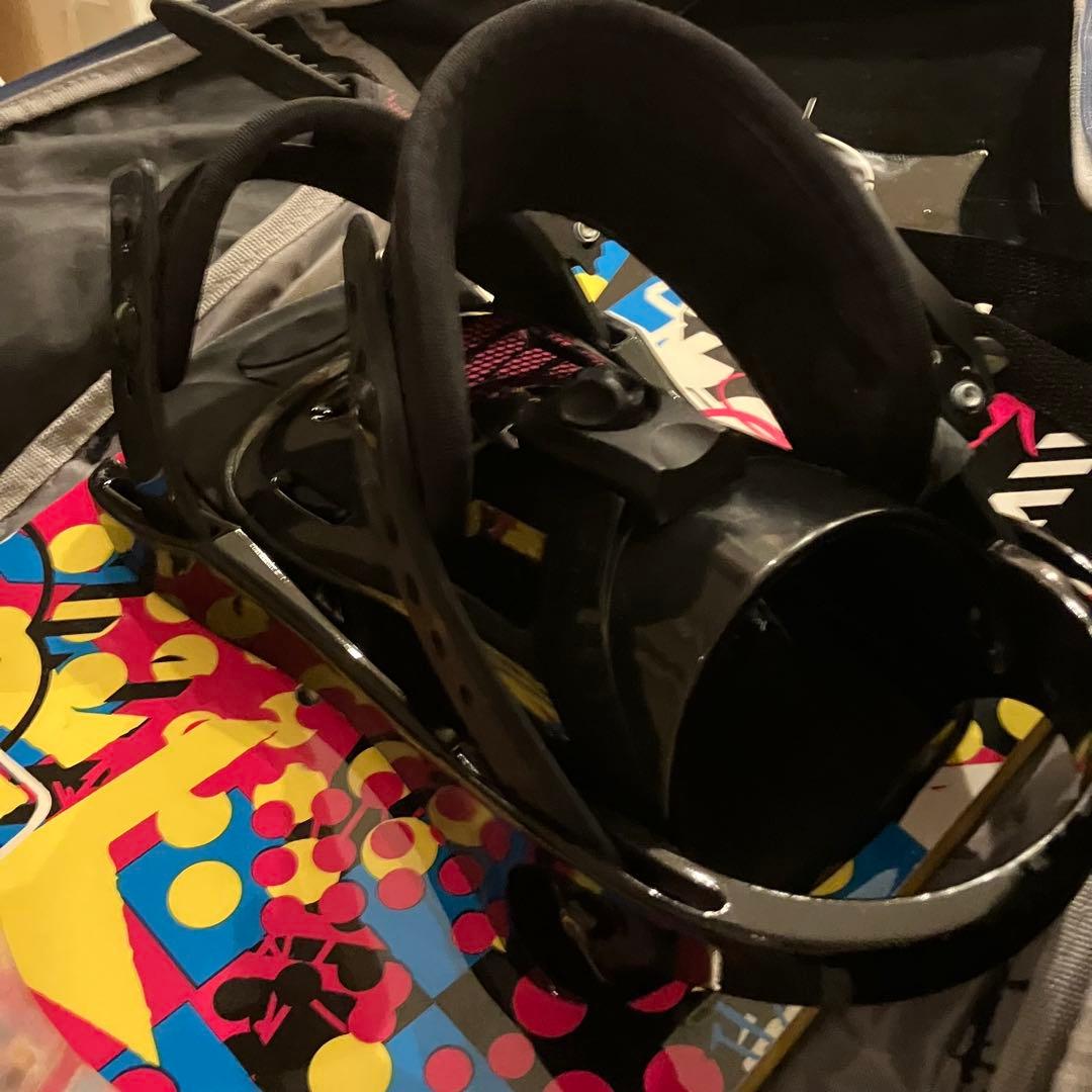 FLOW スノーボード 150cm前後 CSBビンディング ケース付 初心者