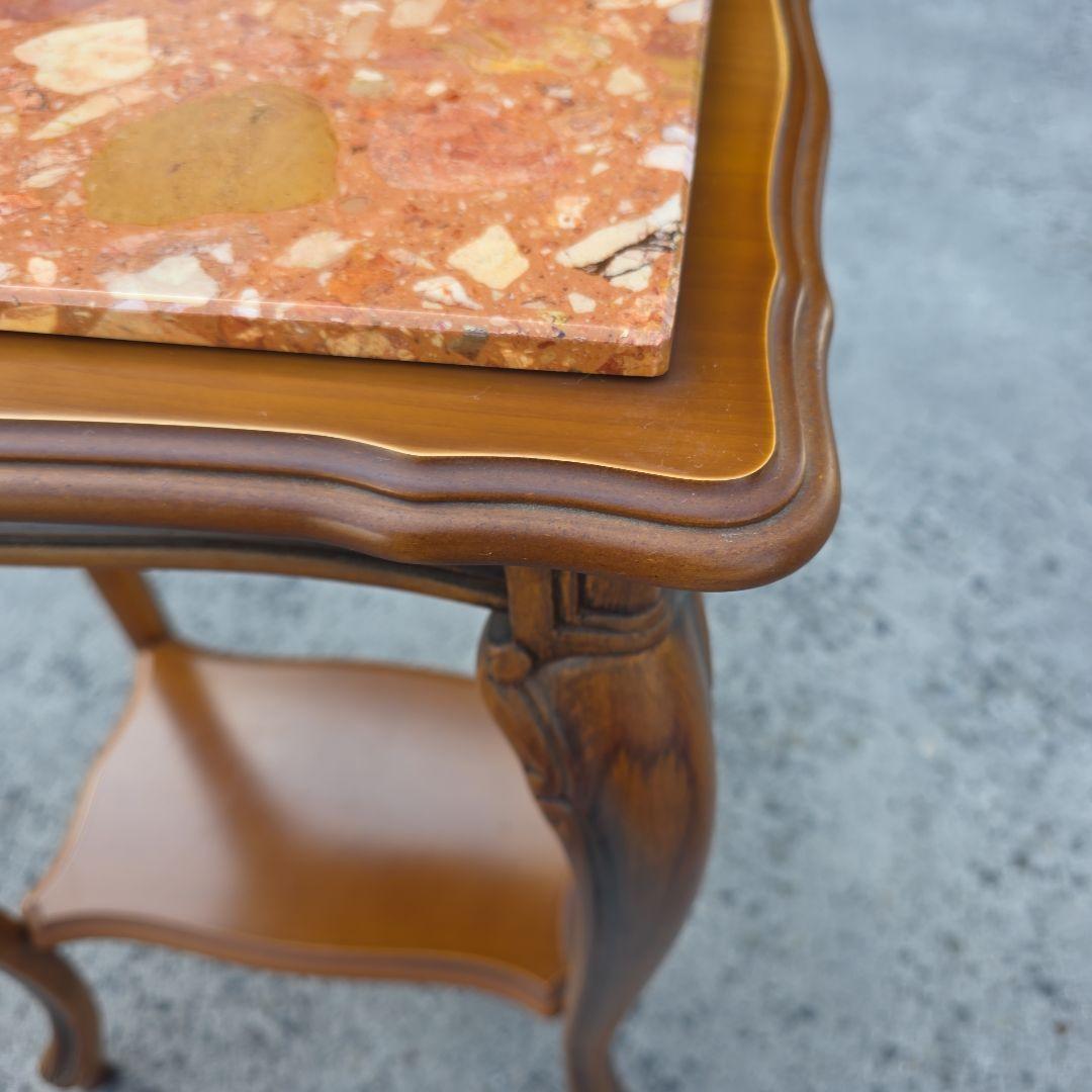 【美品】アンティーク家具　大理石調　猫脚 コンソール 台　テーブル レトロ