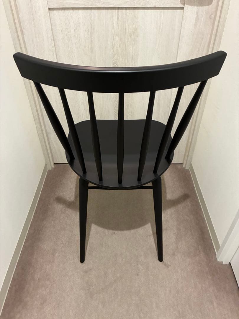 blackcatさん専用★名品)ウィンザースタイルチェア/ブラック黒色