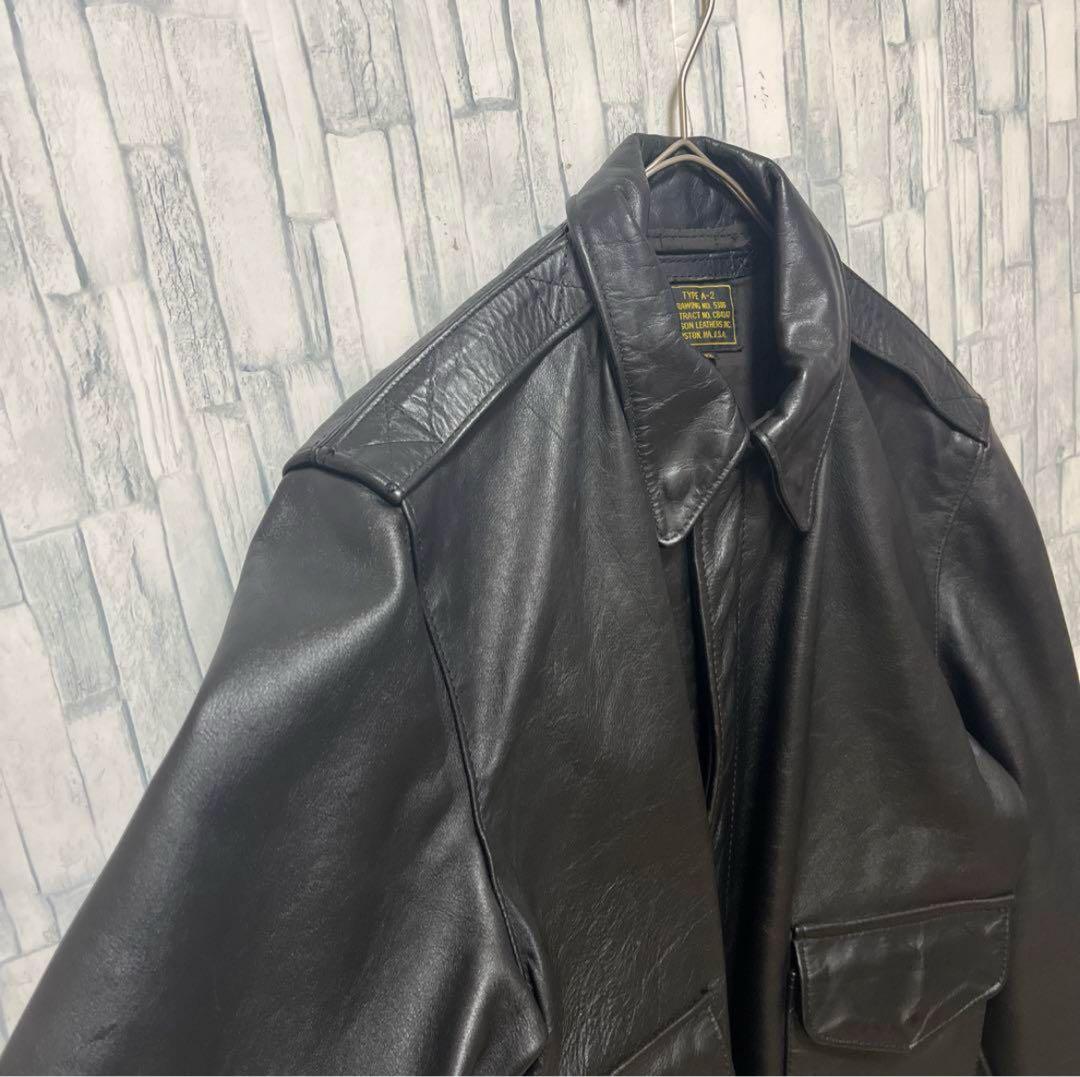 バンソン A-2 A2タイプ 本革 レザー フライトジャケットTALON ZIP