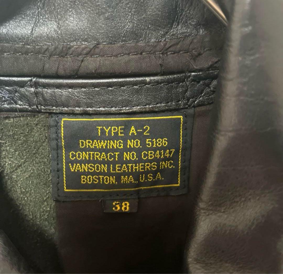 バンソン A-2 A2タイプ 本革 レザー フライトジャケットTALON ZIP