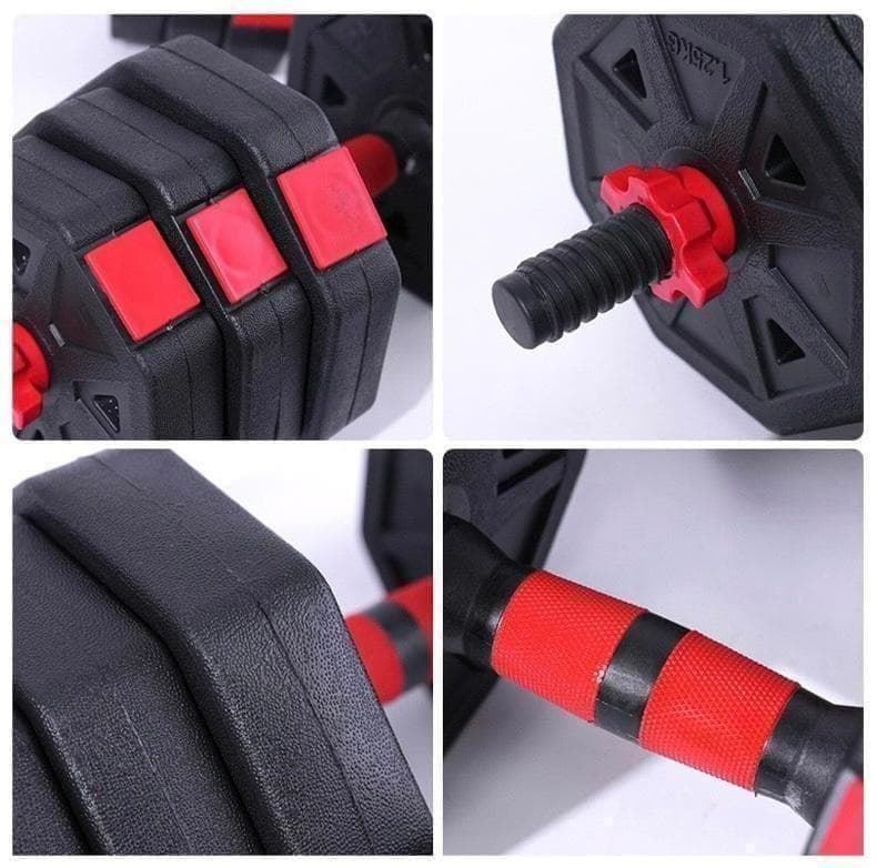 計50kg｜バーベルにもなる角型ダンベル 25kg×2個セット 可変式 A1