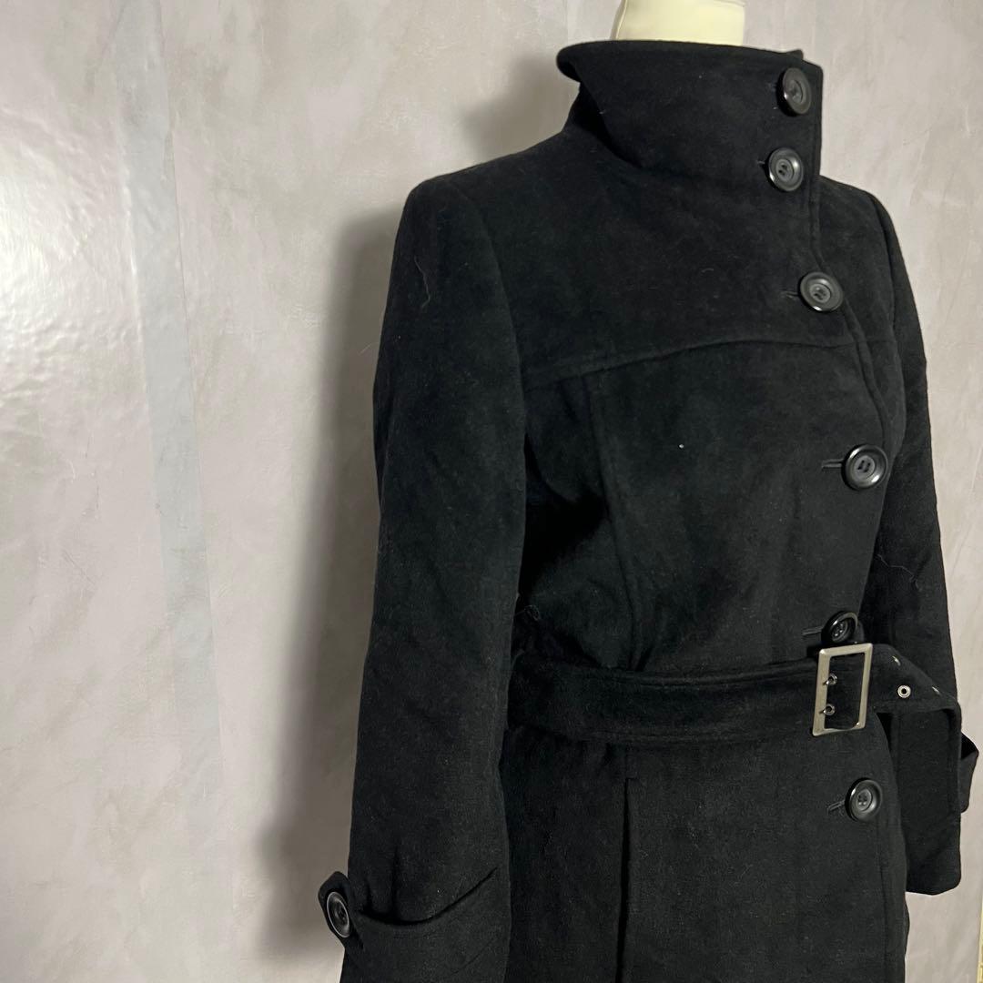 む*）様 ピーコート ウール 平成ギャルy2k グランジ ナポレオン ベルト ダ