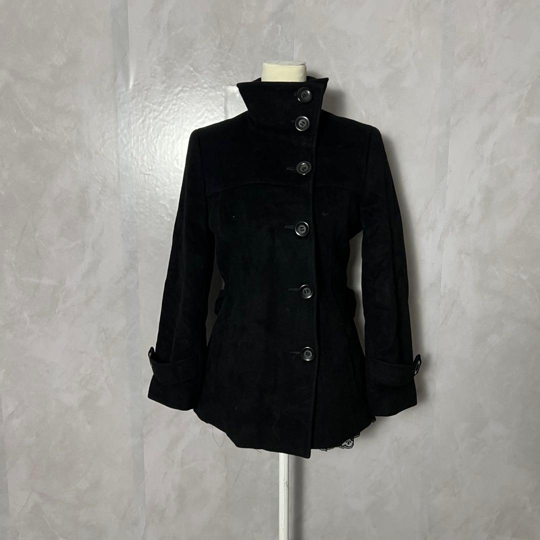 む*）様 ピーコート ウール 平成ギャルy2k グランジ ナポレオン ベルト ダ