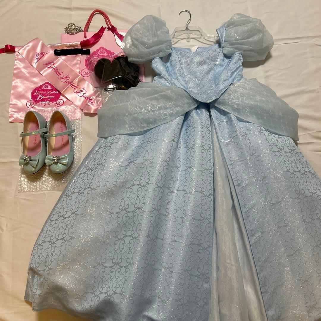 ビビディバビディブティック 　シンデレラ　プレミアムドレス　140 靴23cm