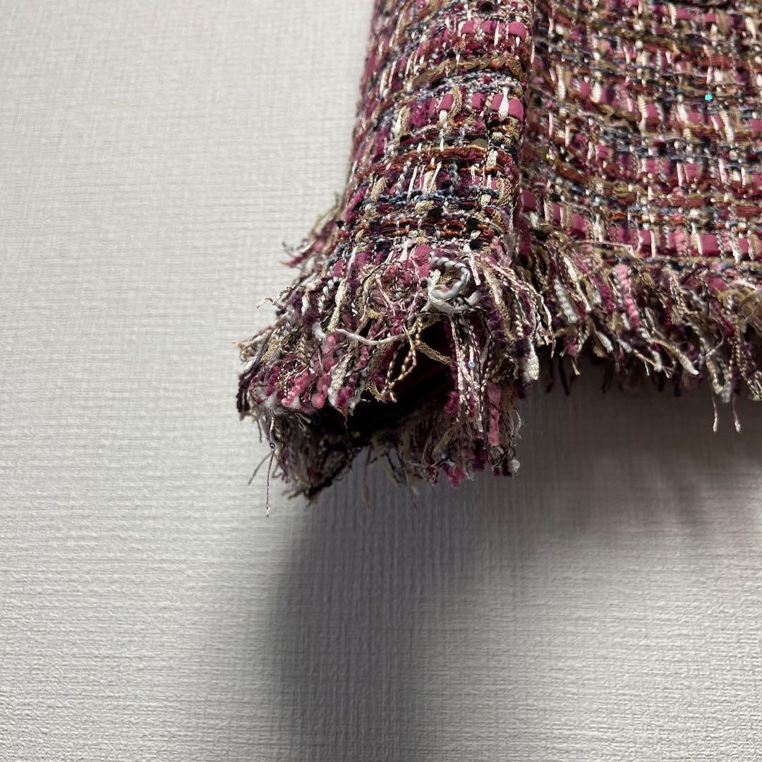 美品✨ CHANEL uniform ミックスツイードジャケット スパンコール