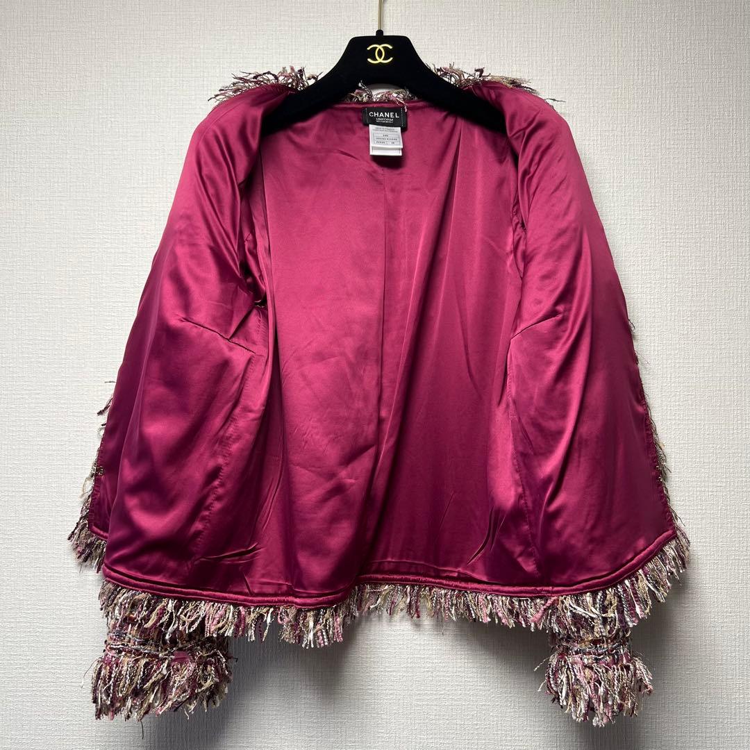 美品✨ CHANEL uniform ミックスツイードジャケット スパンコール