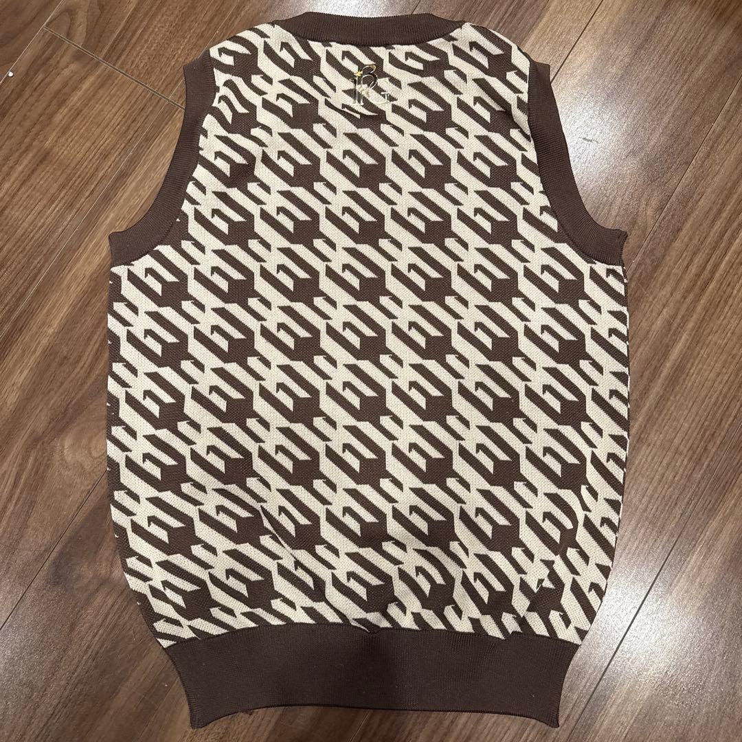 1piu1uguale3 ニットベスト III ブラウン