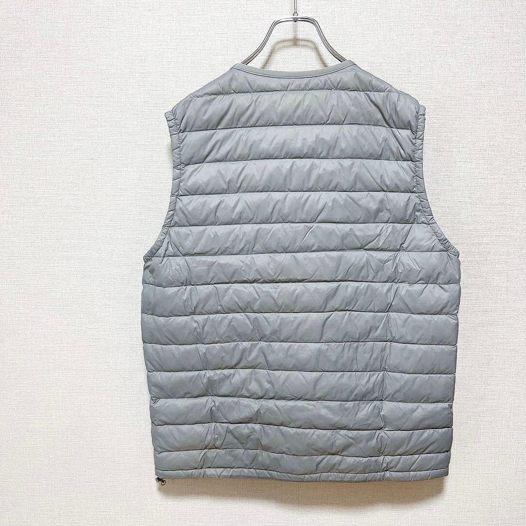 DANTON ナイロンダウンベスト グレー JD-8752