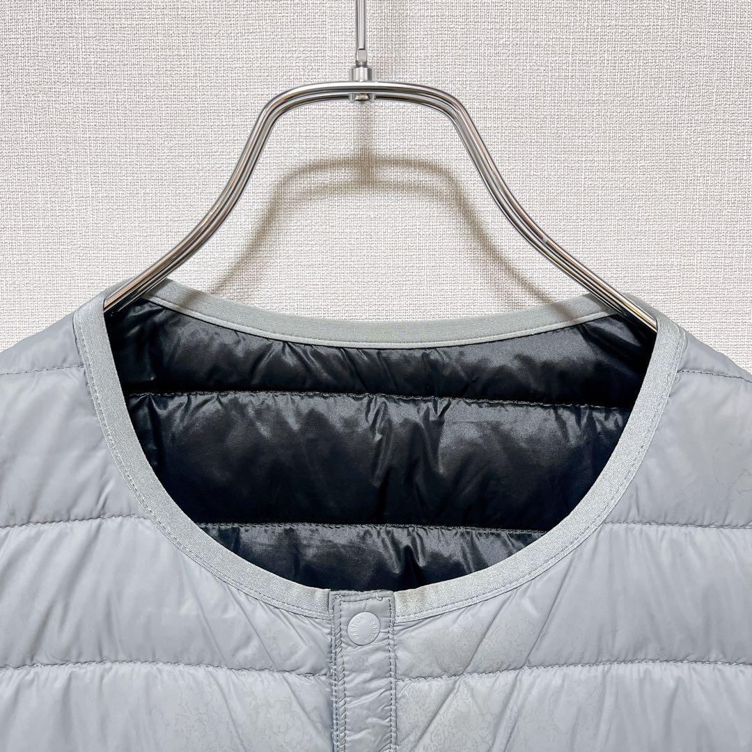 DANTON ナイロンダウンベスト グレー JD-8752