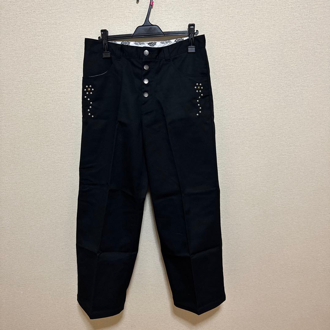 完売品BADWAY×Dickiesスタッズワークパンツ