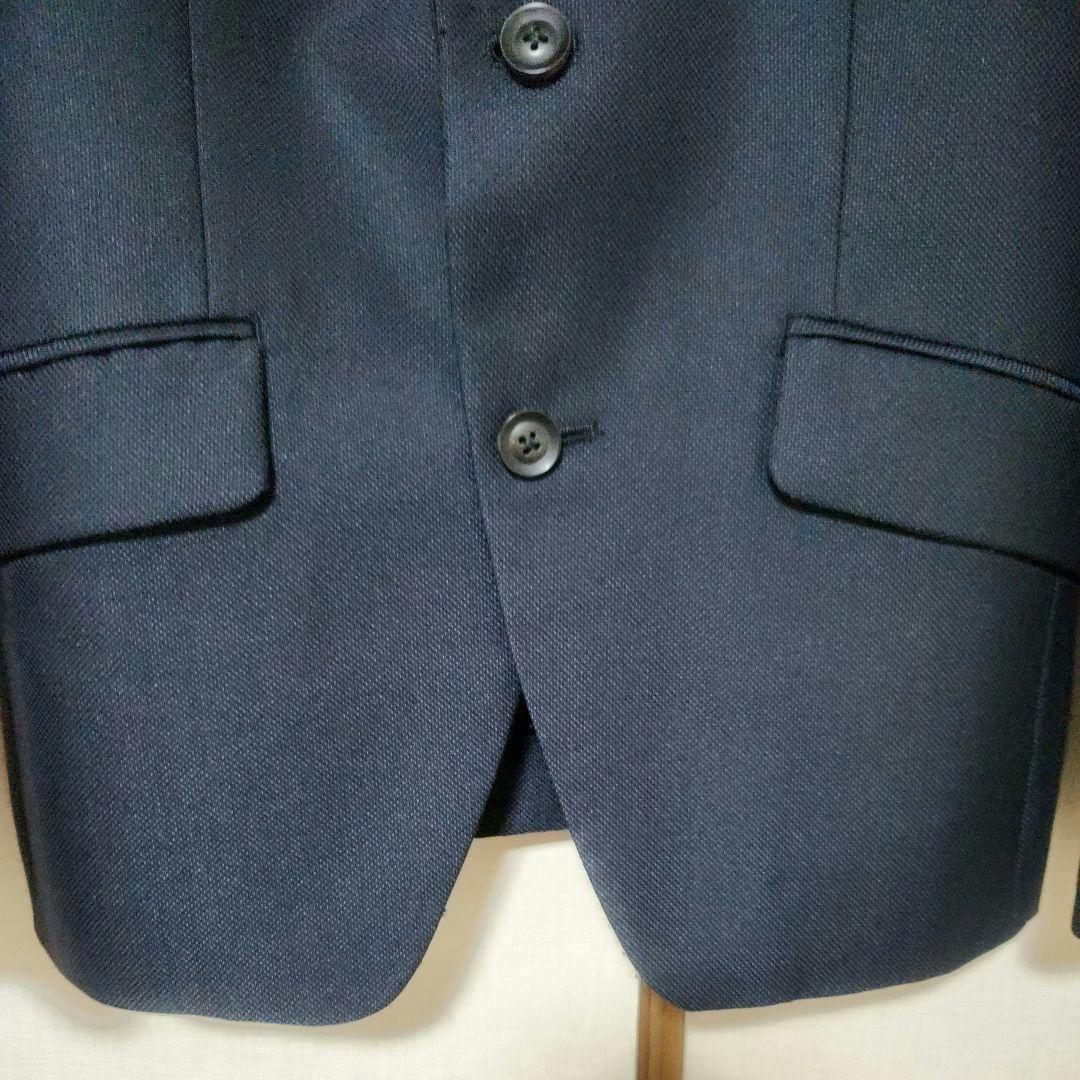 5351 POUR LES HOMMES バーズアイセットアップNAVY裾未処理