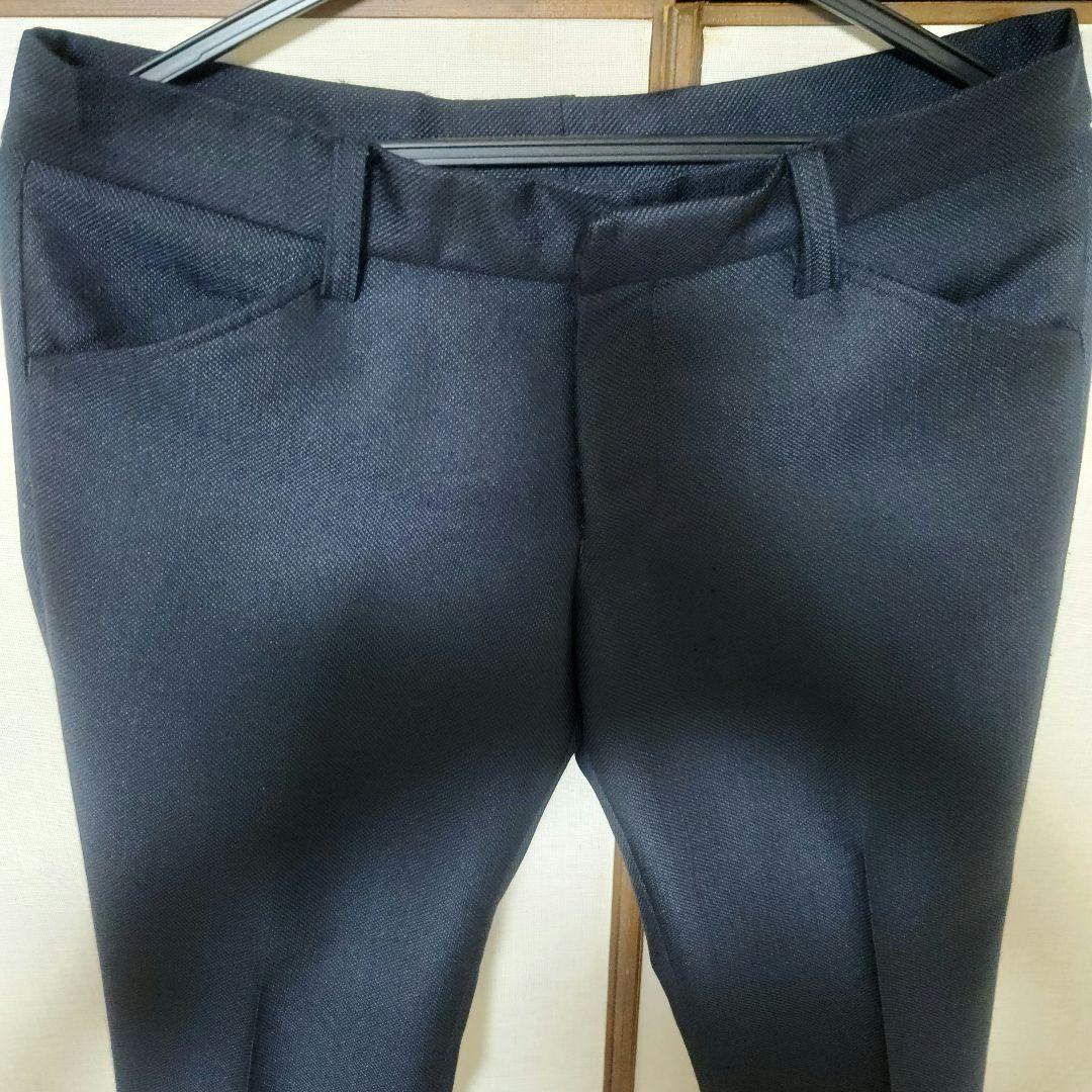 5351 POUR LES HOMMES バーズアイセットアップNAVY裾未処理