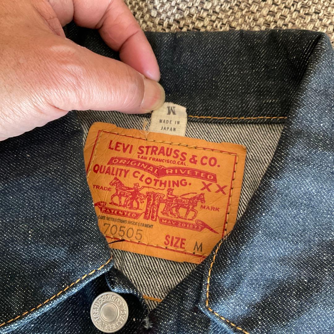 メ*読様 濃紺　Levi’s 70505 デニム ジャケット 3rd　M　美品