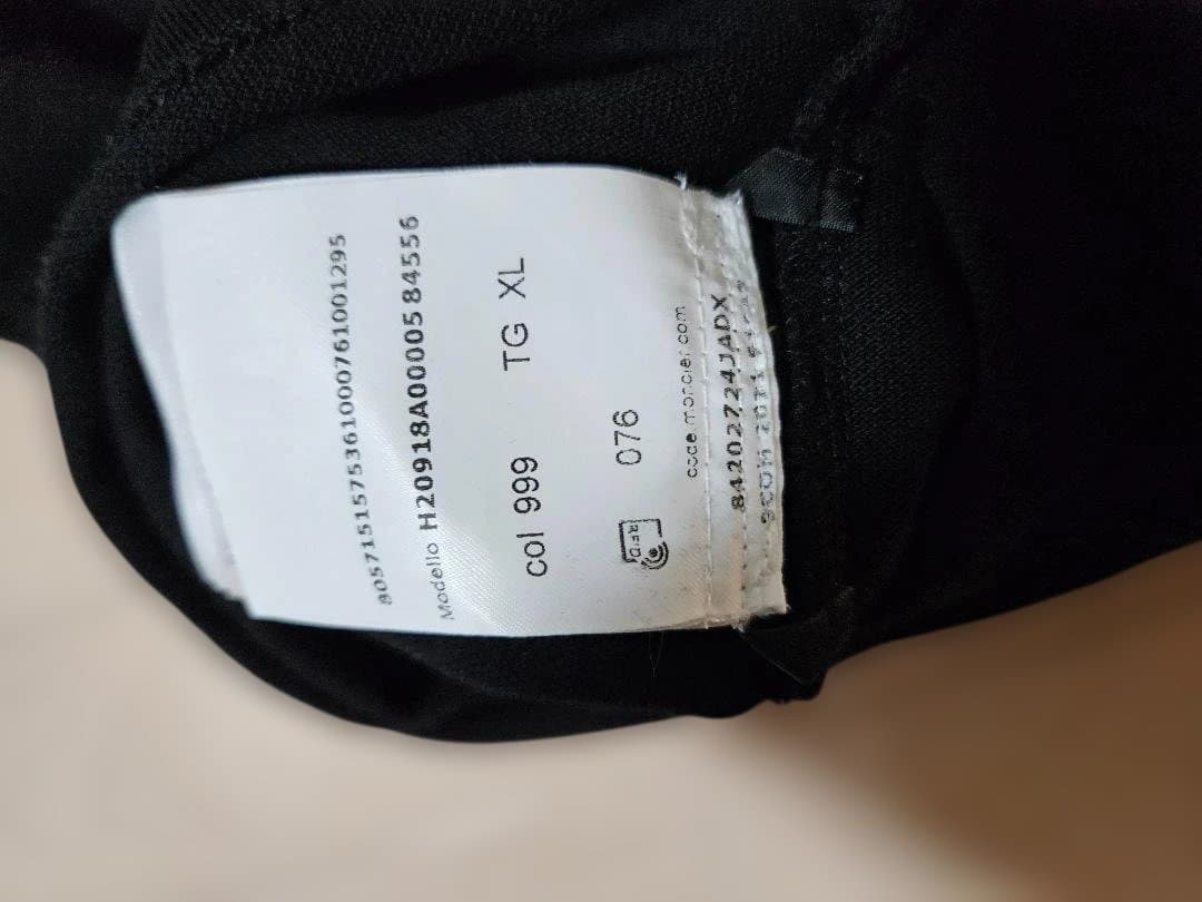 MONCLERブラックポロシャツsizeXL