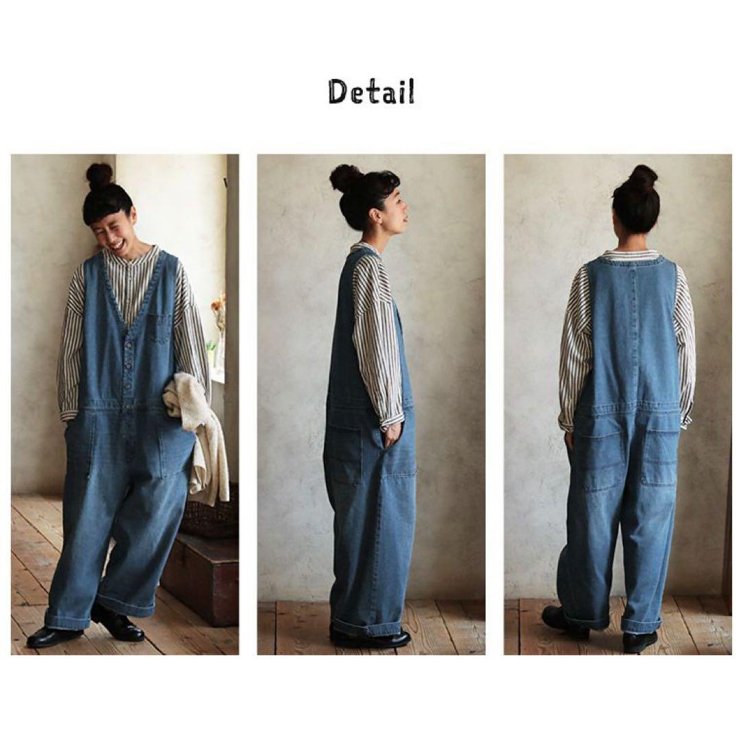 ソウルベリー　店長のデニムなサロペット　L