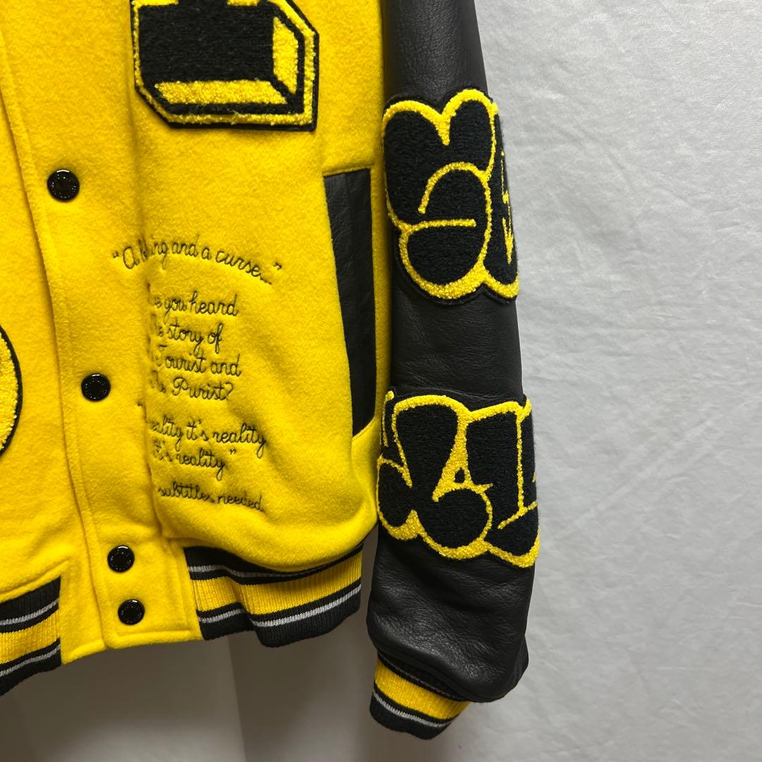 Louis Vuitton レザー エンブロイダリー バーシティ ジャケット