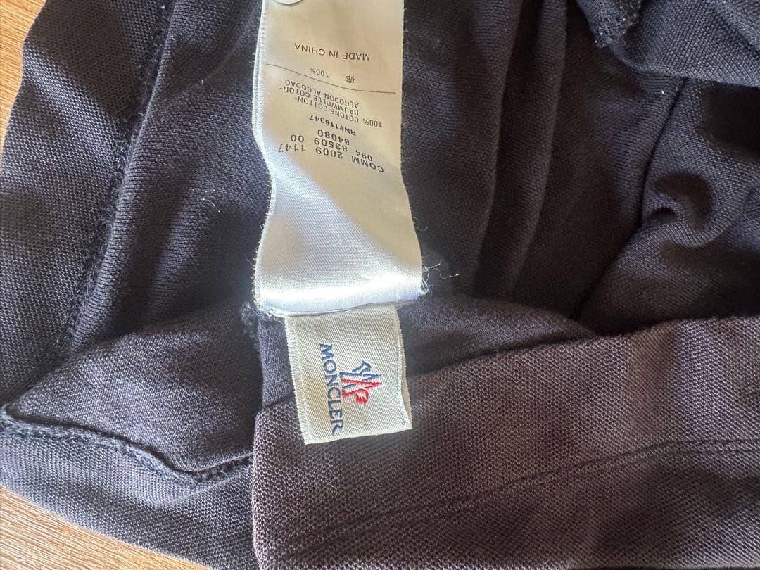 m*t様 MONCLER ダークネイビー ポロシャツ S