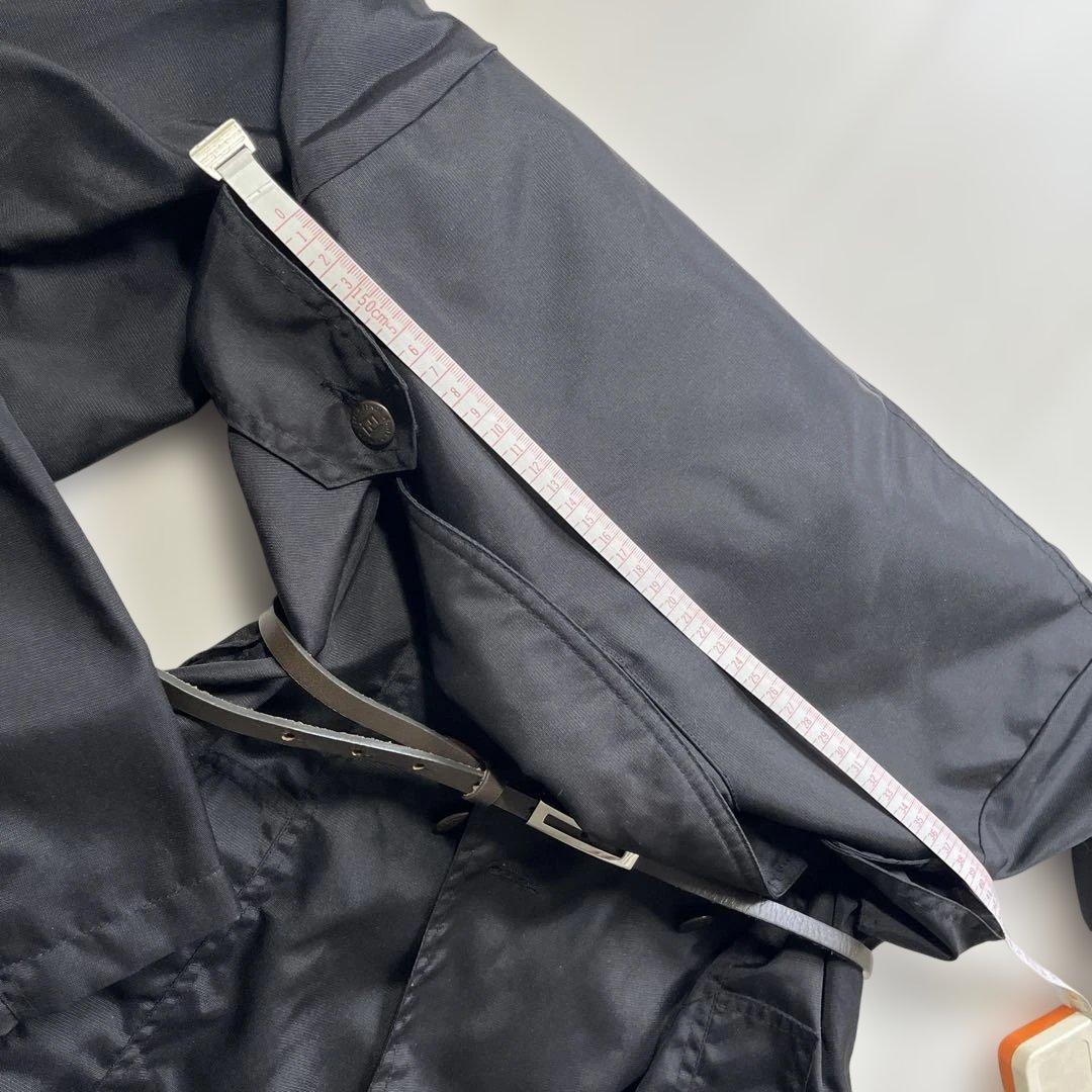 お値下げ⭐️美品⭐️FENDI ブラック トレンチコート ヒョウ柄裏地