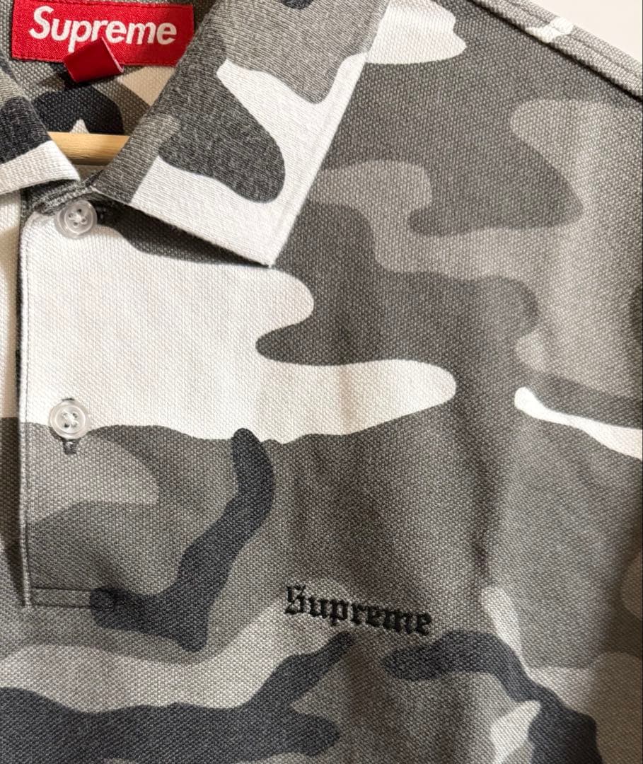 Supreme Washed Camo Polo・S