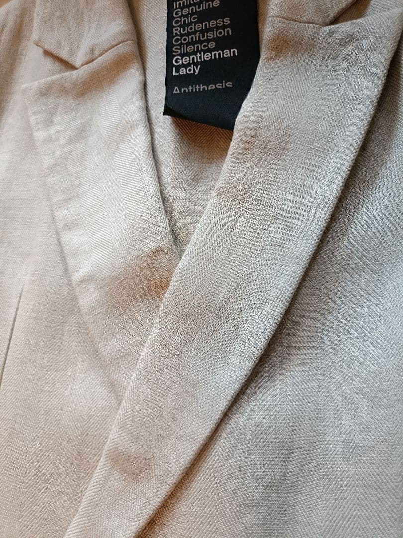 Chaos(カオス)　リネンヘリンボンジャケット　ベージュ55