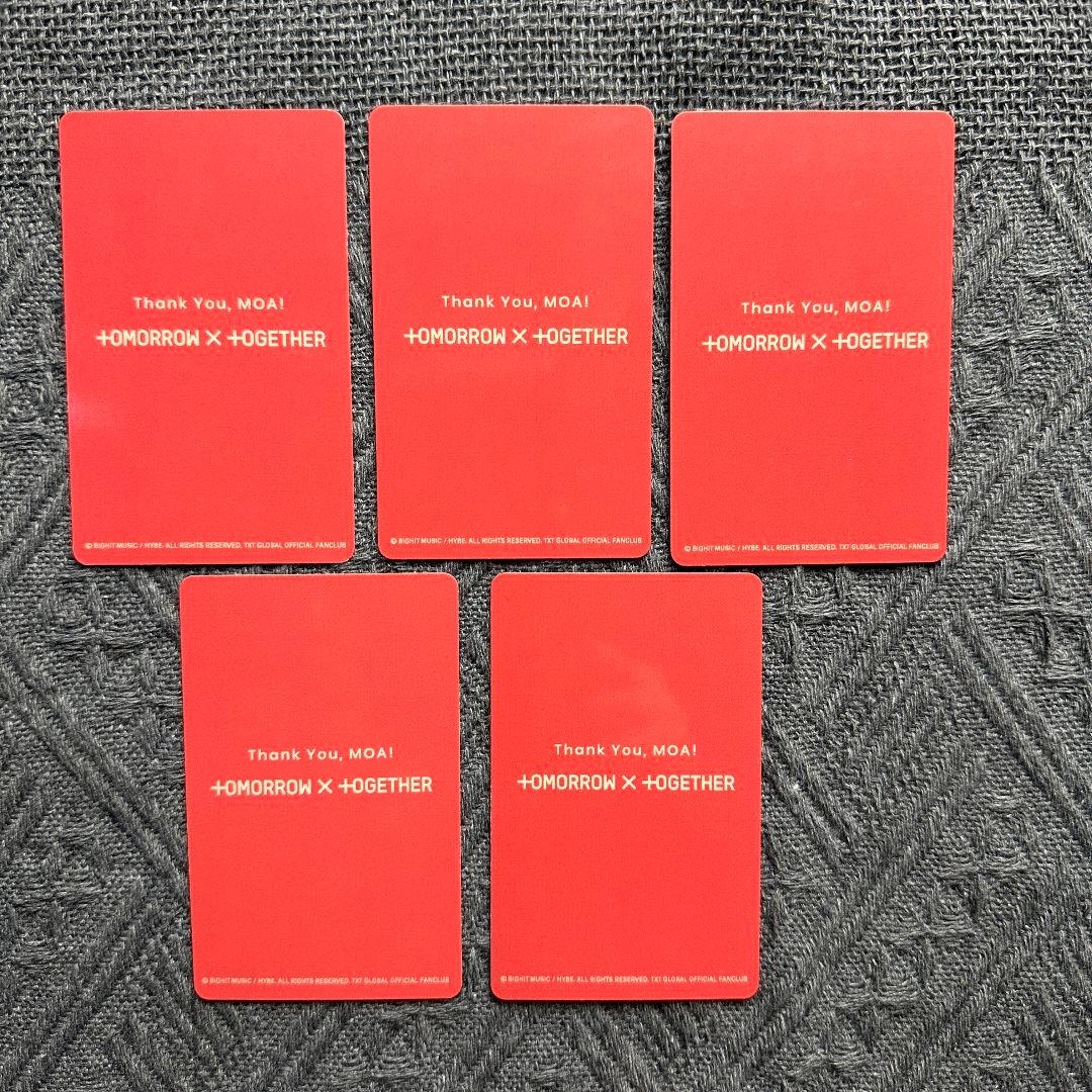 TXT MOAZONE 限定 特典 ファンミトレカ 全員5枚