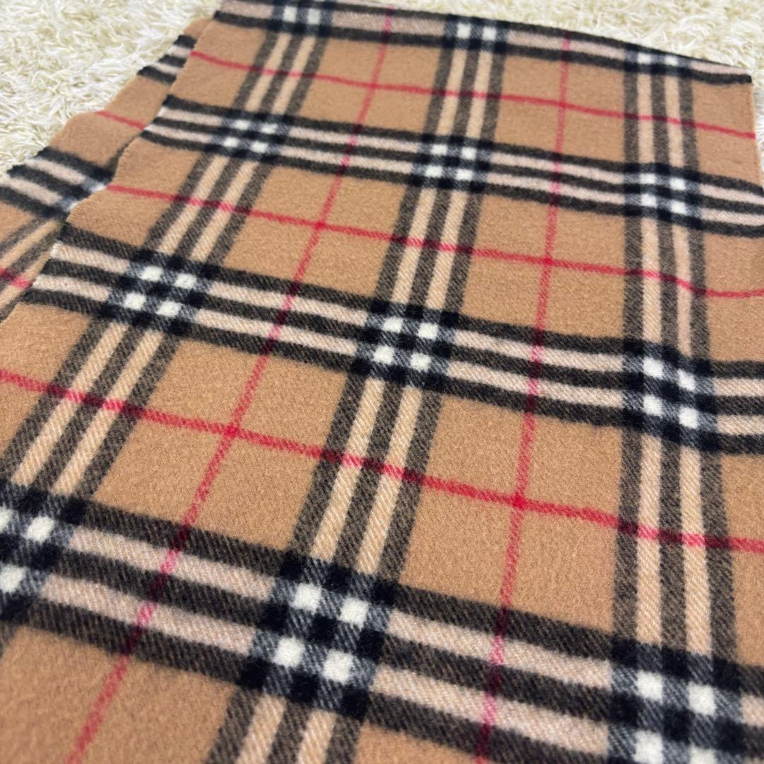 バーバリーロンドン　ノバチェック　イギリス製　ウール100% ロングマフラー