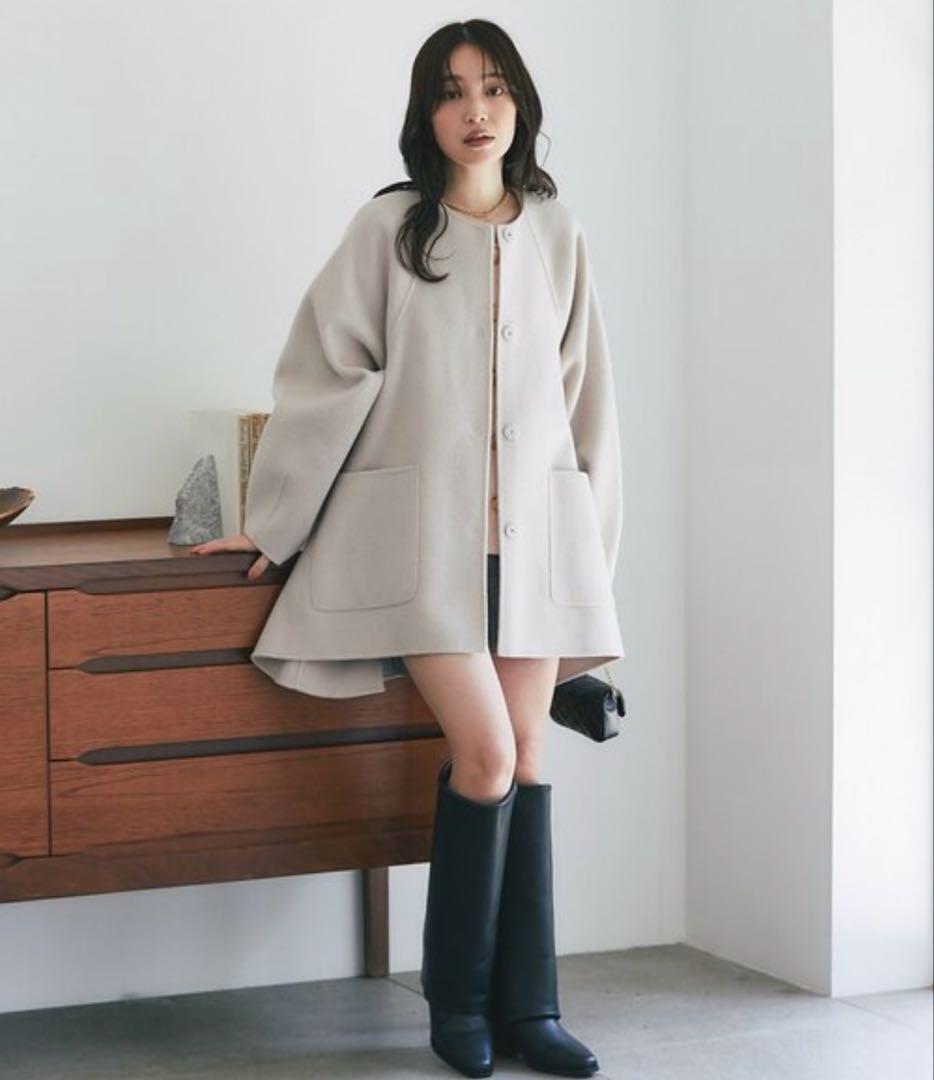 ライトラグランフレアコート