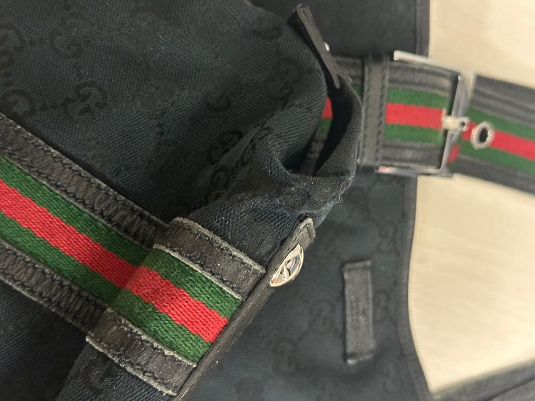 Gucci トートバッグ GGキャンバス　シェリーライン