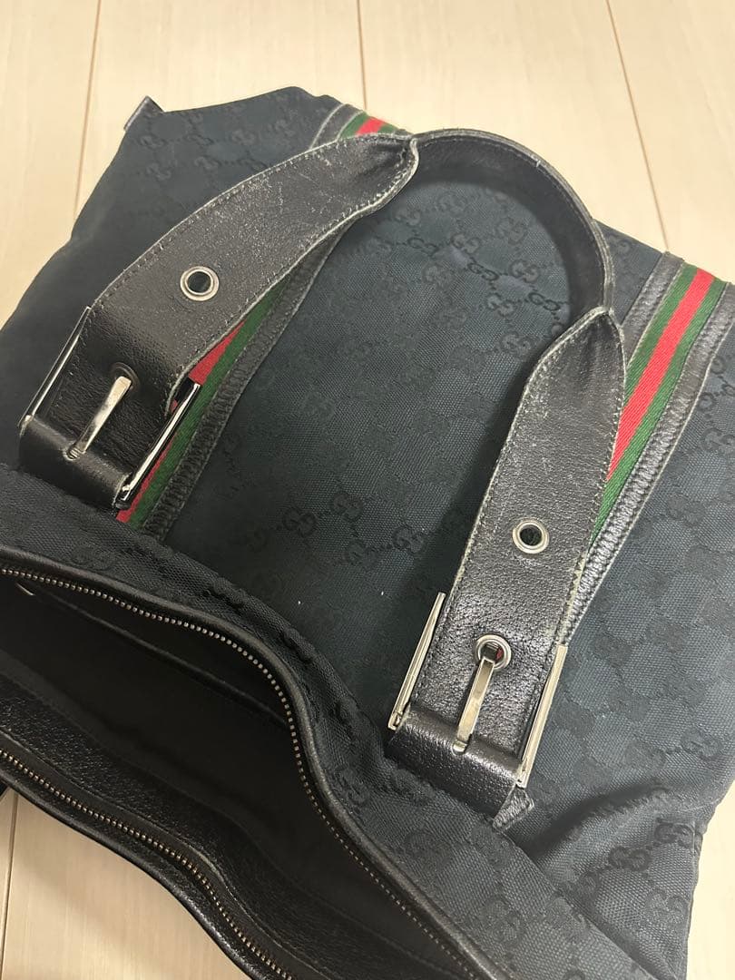 Gucci トートバッグ GGキャンバス　シェリーライン