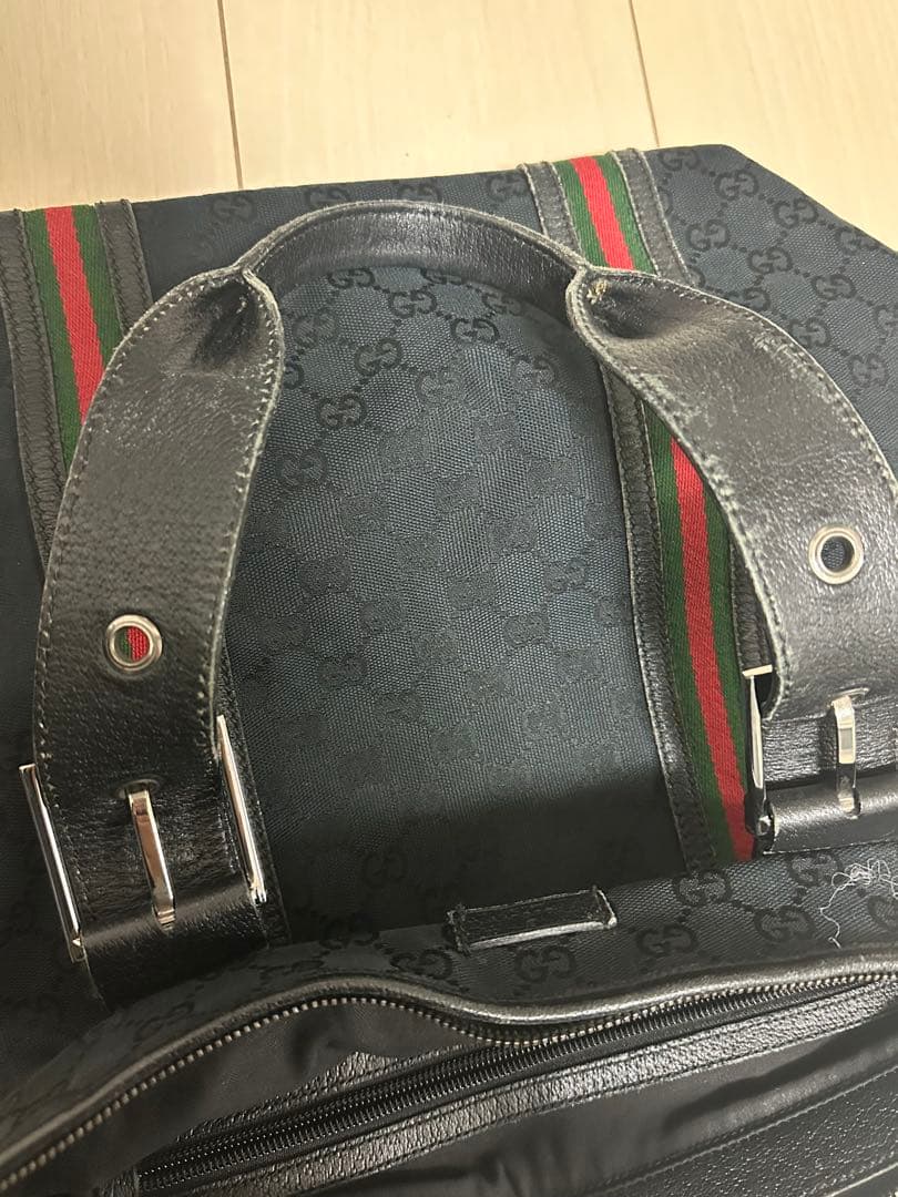 Gucci トートバッグ GGキャンバス　シェリーライン