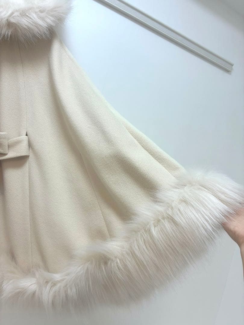 定価35200円　party フードファーケープコート