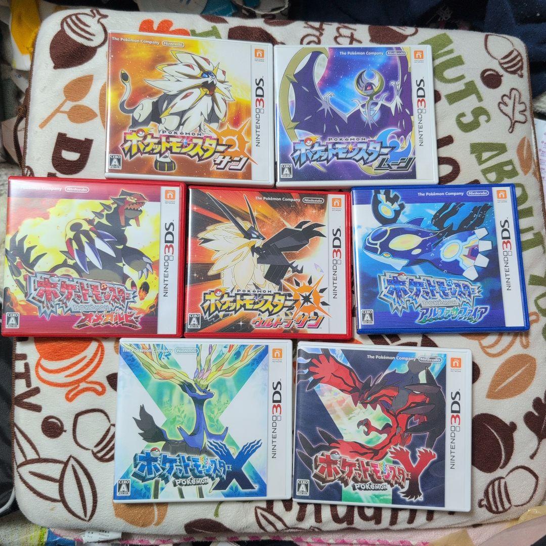 最終値下げ美品ポケモンウルトラサン６本ゲームソフトまとめ売り　動作確認済み