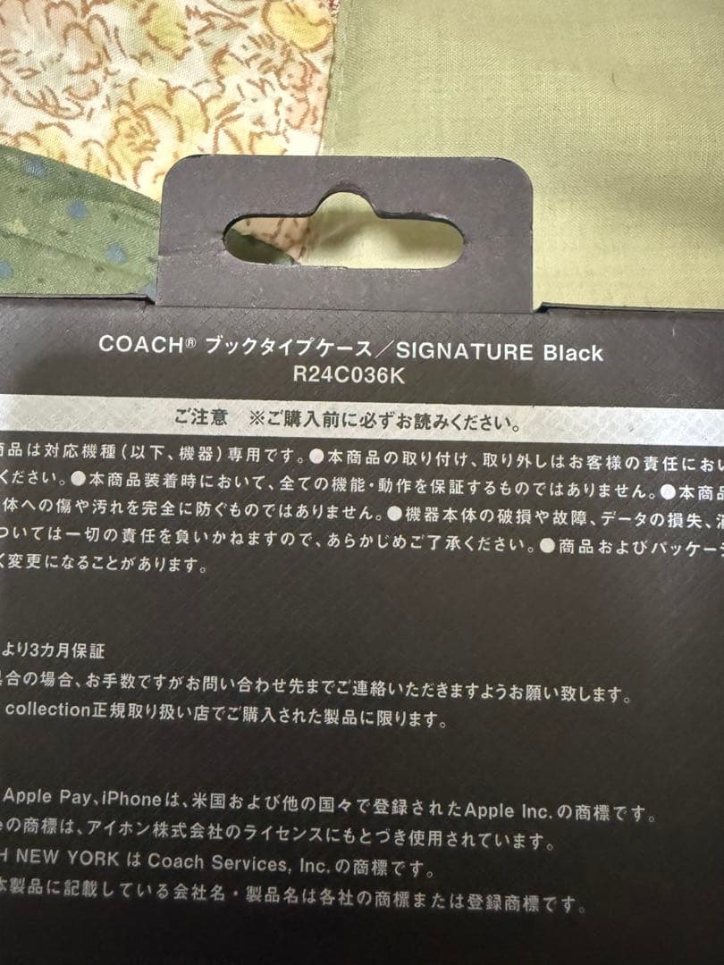 COACH 手帳型 iPhone16ProMax用ケース