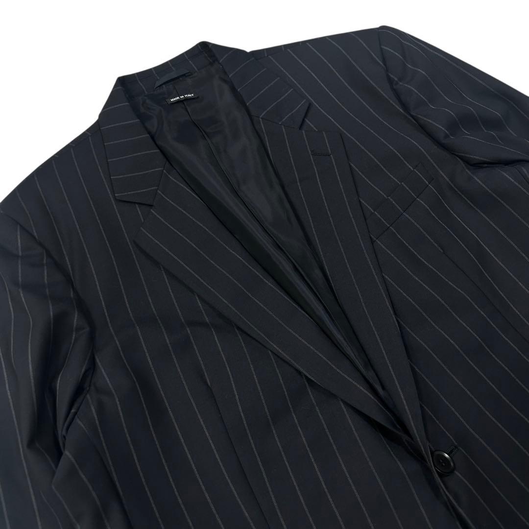 美品 イタリー製 GIORGIO ARMANI シングルジャケット ストライプ柄