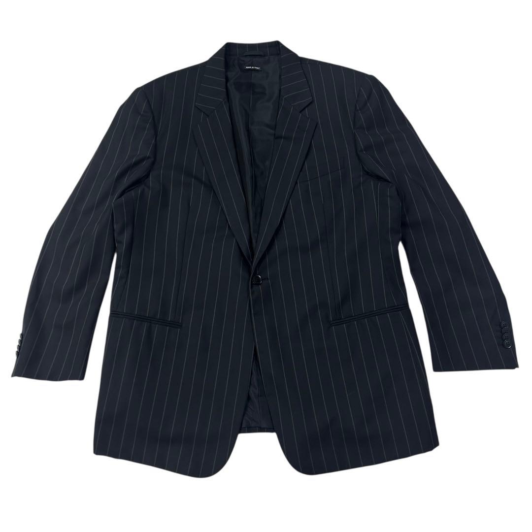 美品 イタリー製 GIORGIO ARMANI シングルジャケット ストライプ柄