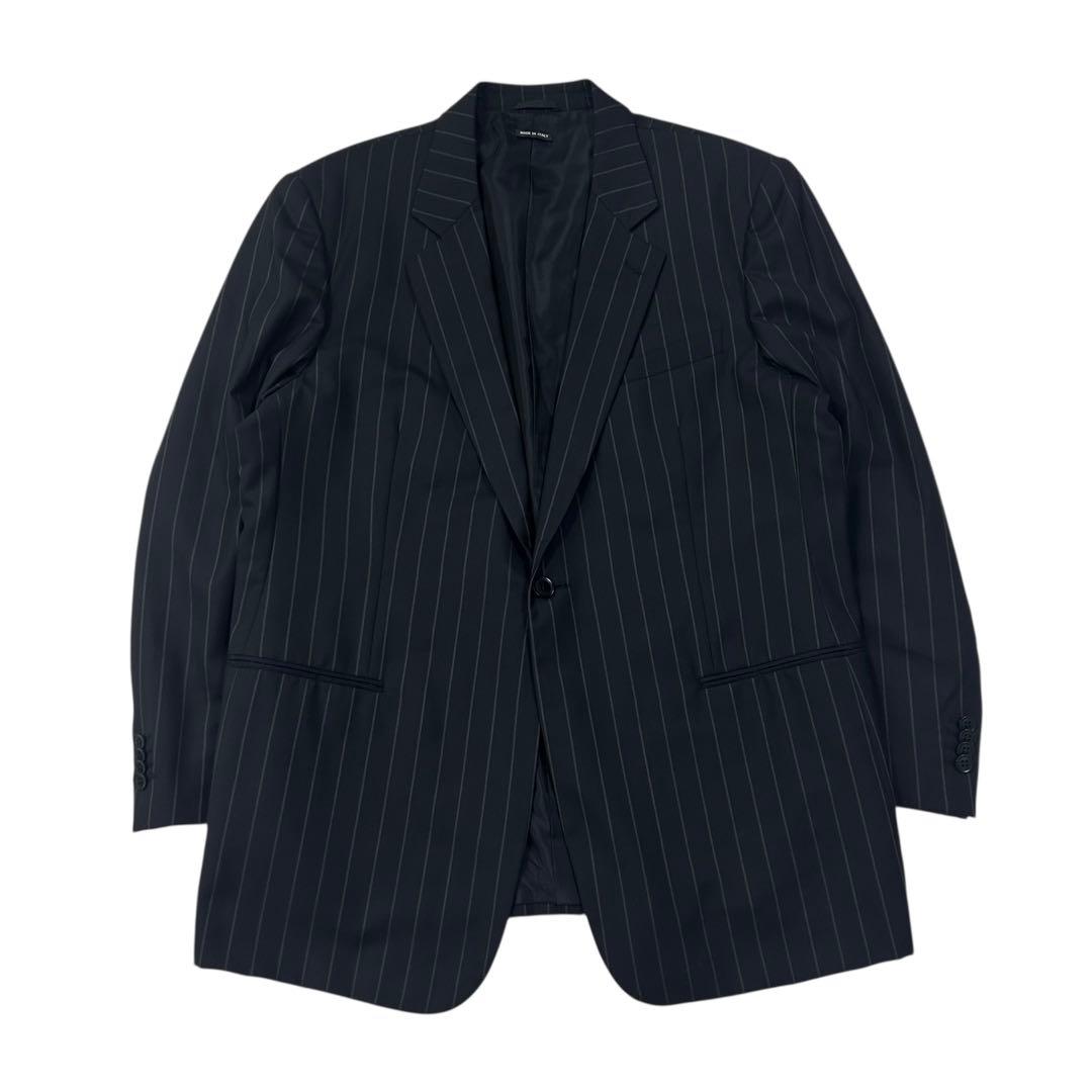 美品 イタリー製 GIORGIO ARMANI シングルジャケット ストライプ柄