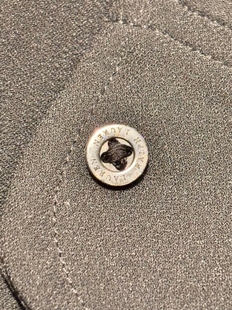 極美品 ラルフローレン シャツワンピース マキシ丈 ロールアップ ブラック 2