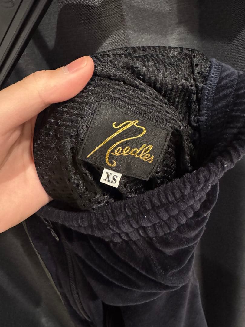 Needles 22AW サイズXS ナロー　ベロアトラックパンツ