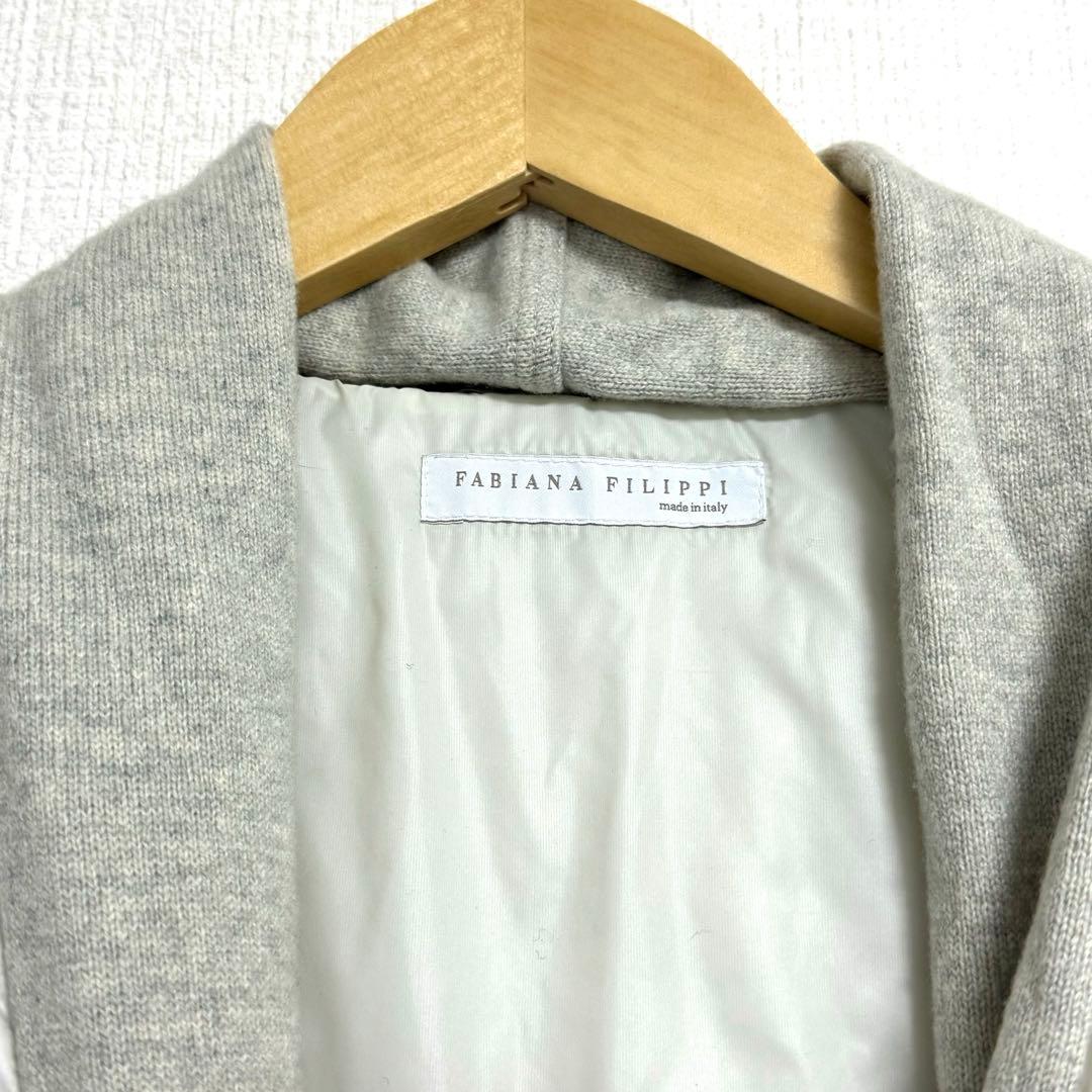 FABIANA FILIPPI ショールコート レザー カシミヤ混 新品未使用
