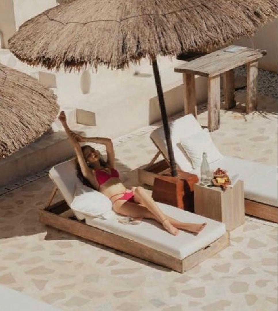 【大人気商品】air space ビキニ ホットピンク 上下セット 上XS、下S