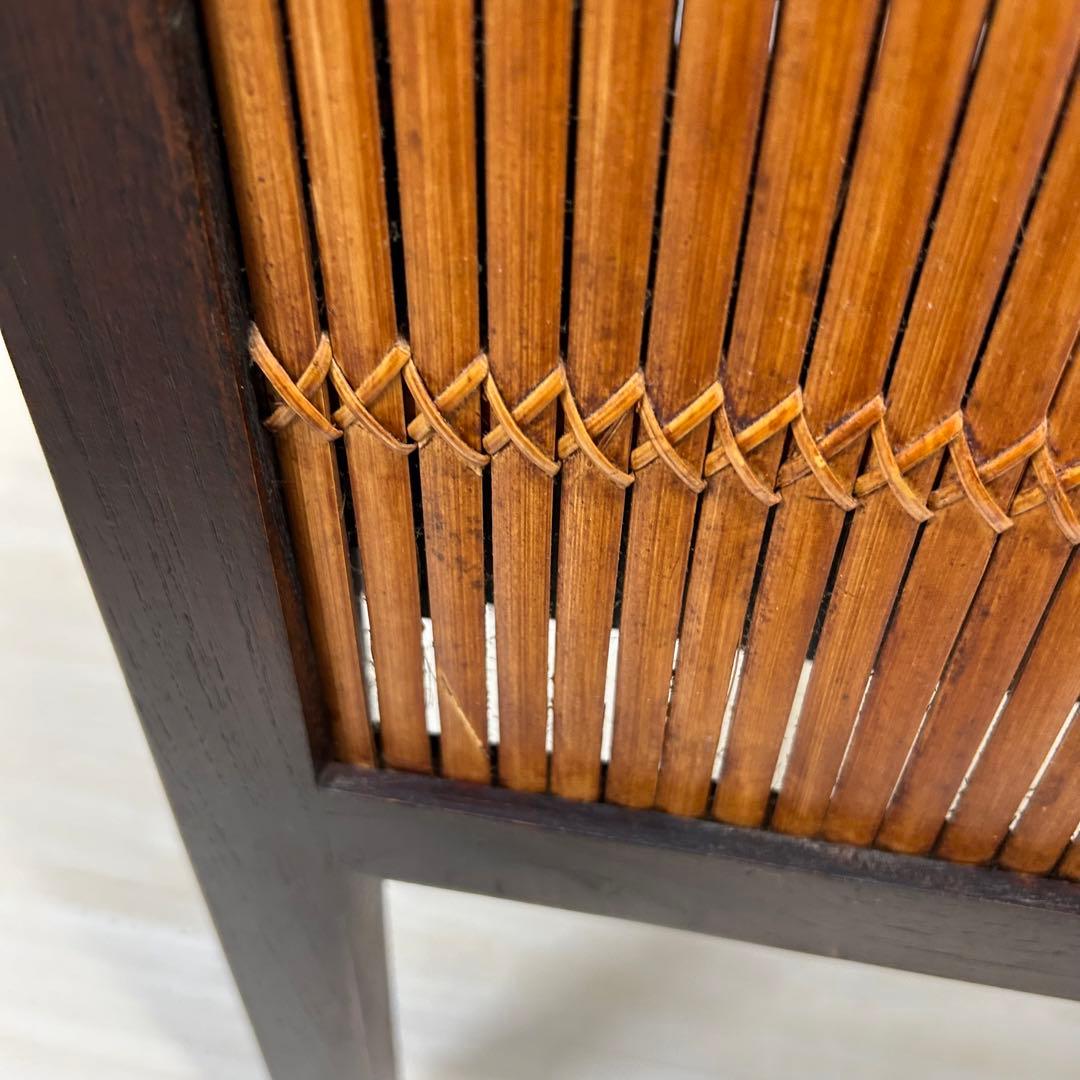 アジアン チェスト チーク無垢材 2段 木製 棚 バリ リゾート 南国風