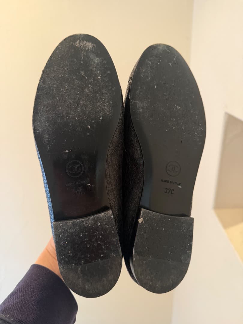matro美品シャネルバレリーナ　バレエシューズ　ココマーク　37C